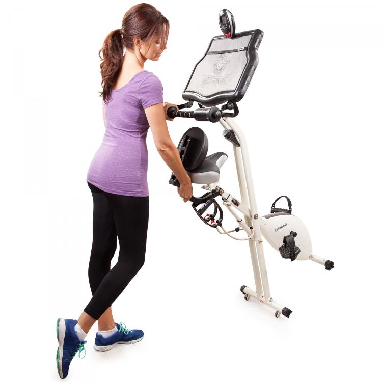 Fit Desk Exercise Bike Work Desk - Laptop Exercise Bike Desk