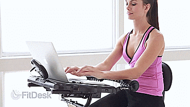 Fit Desk Exercise Bike Work Desk - Laptop Exercise Bike Desk