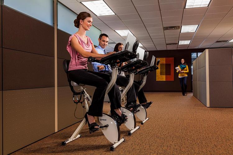 Fit Desk Exercise Bike Work Desk - Laptop Exercise Bike Desk