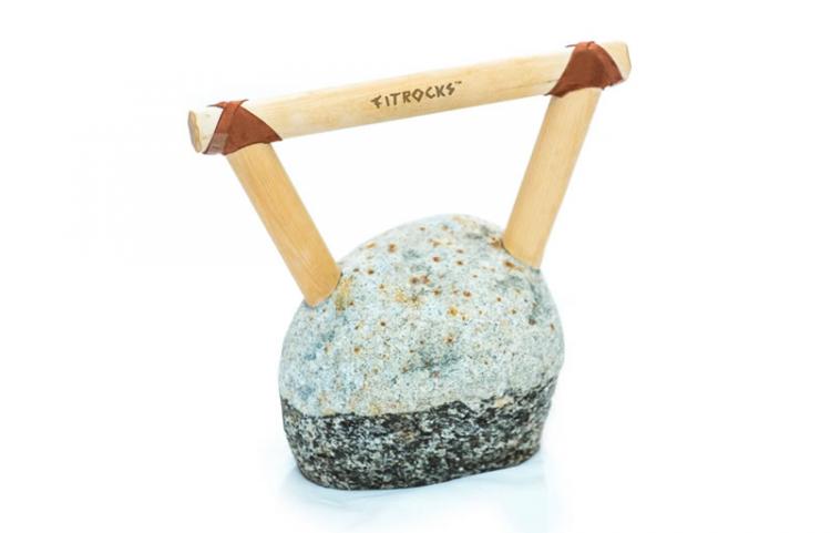FitRocks Stone Kettlebell - Caveman kettlebell - Rock kettlebell