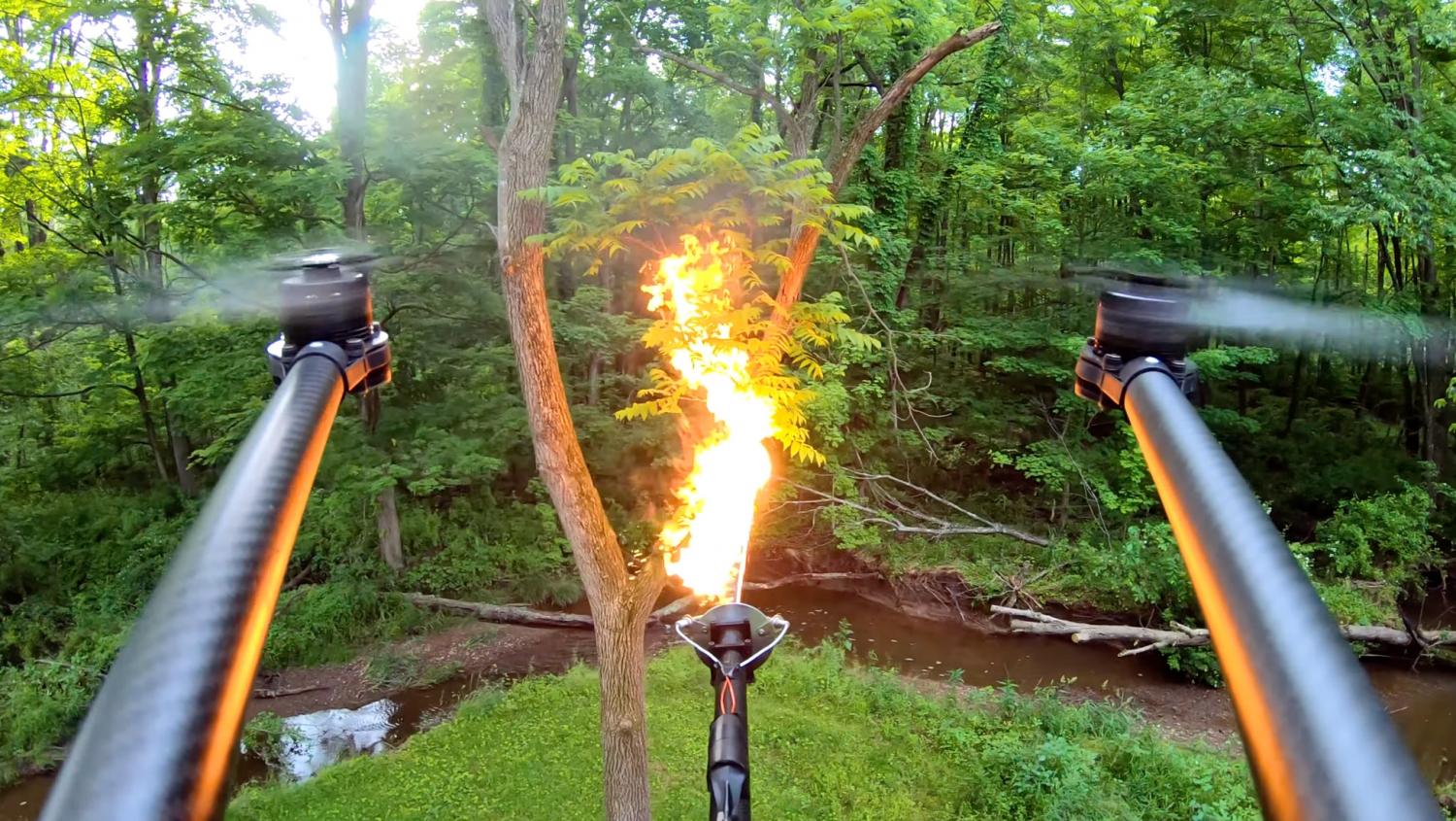 Flamethrower Drone Attachment
