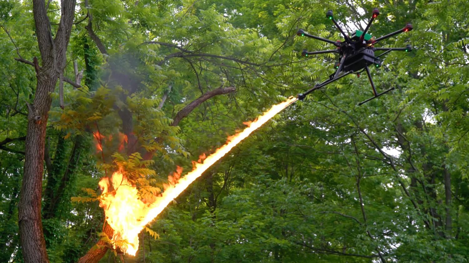 Flamethrower Drone Attachment