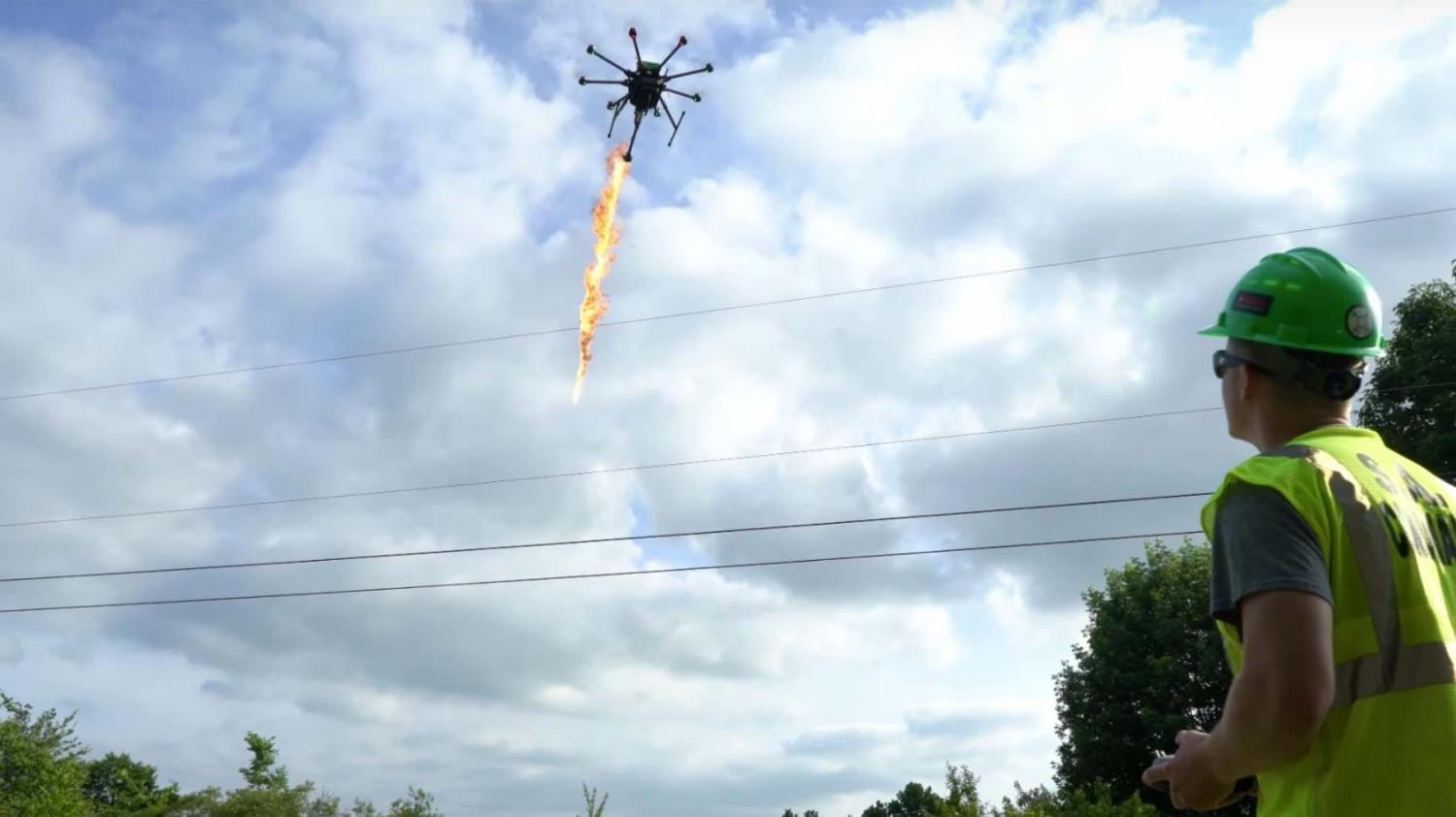 Flamethrower Drone Attachment