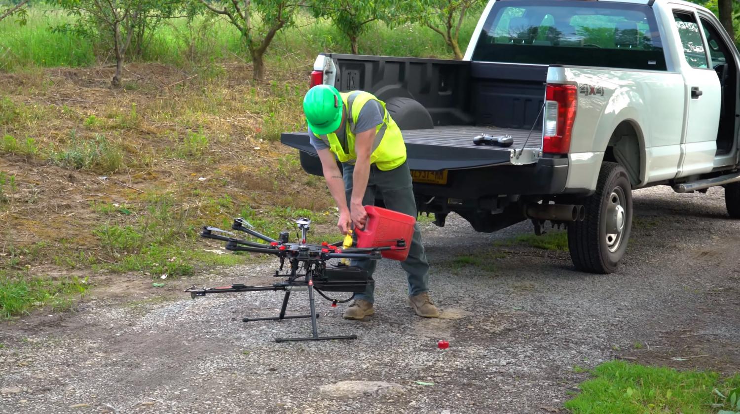 Flamethrower Drone Attachment