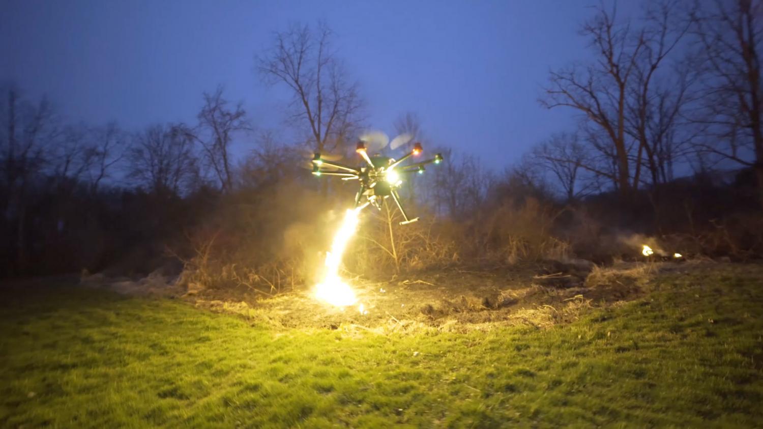 Flamethrower Drone Attachment