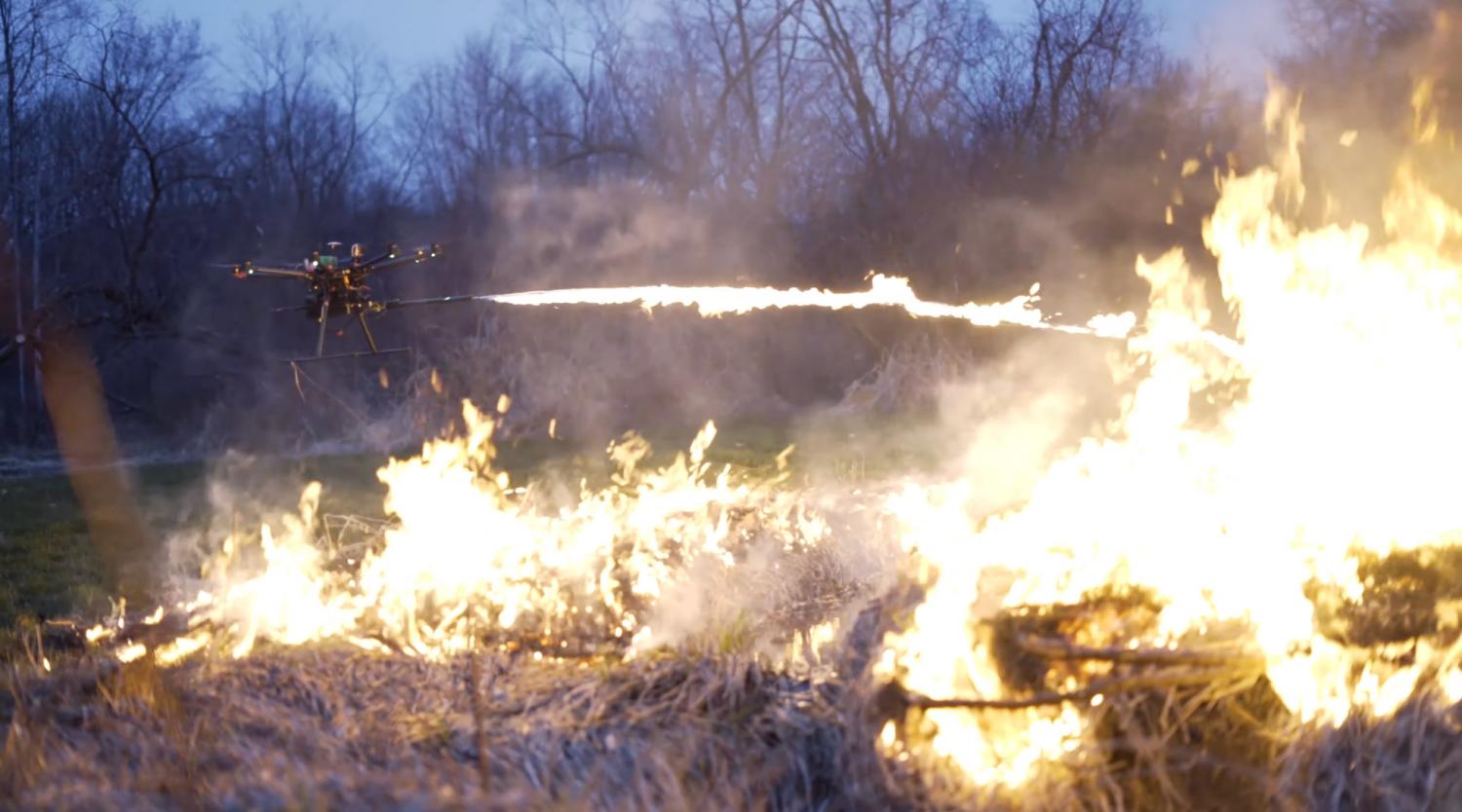 Flamethrower Drone Attachment