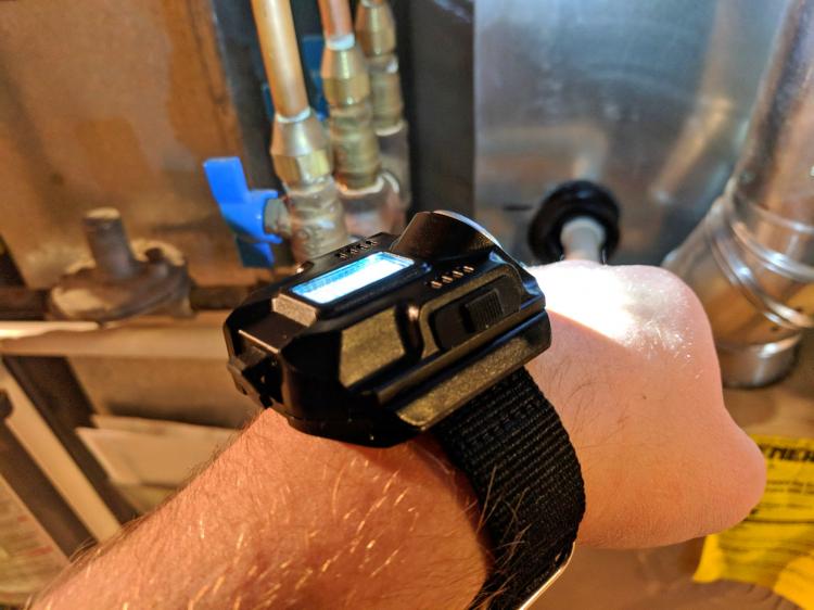 Flashlight Watch - Wrist light watch with compass - Survival rechargeable flashlight watch