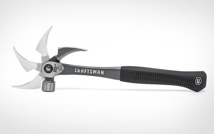 Craftsman Flex Claw Hammer With Adjustable Pry Bar And Magnetic Nail Holder Slot