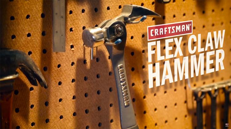 Craftsman Flex Claw Hammer With Adjustable Pry Bar And Magnetic Nail Holder Slot