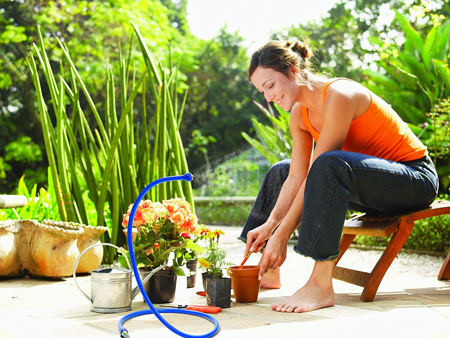 Flexible Cooling Misting Hose Attachment