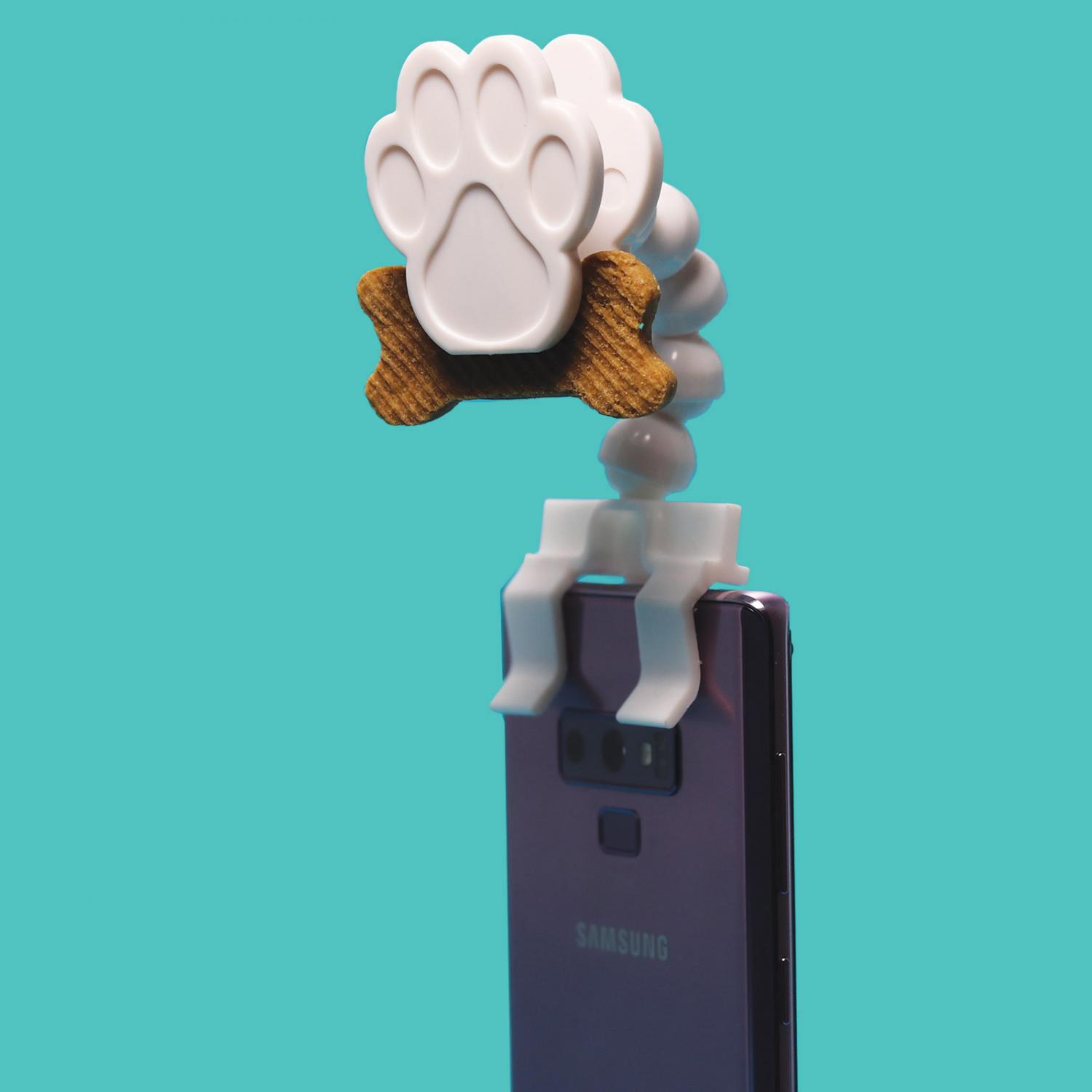 Flexy Paw - Smart Phone Camera Treat Holder - Smart Phone Treat Holder For Dog Pictures - Dog Selfies