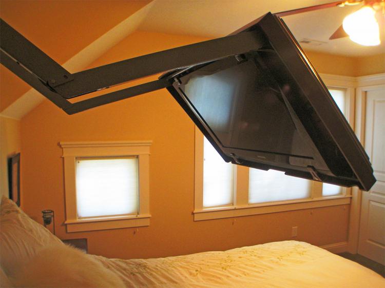 Hidden Vision Flip-around hidden TV mount - Picture frame tv mount - HVTV Spinning TV Mount