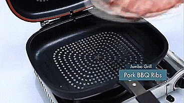 Happycall Doubled Sided Cooking Pan - Flip over pan - cook meal with no utensils