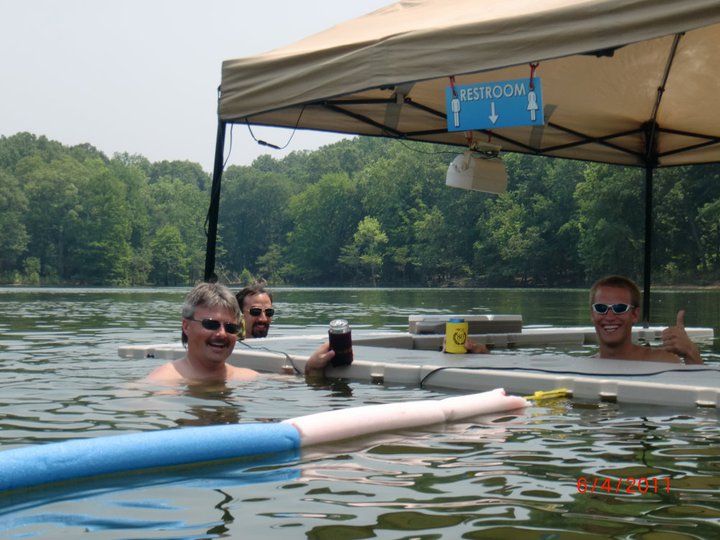 My Floating Bar - Modular Floating Panels With Canopy for shade and floating cooler