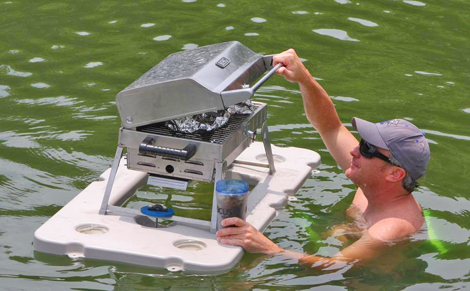 My Floating Bar - Modular Floating Panels With Canopy for shade and floating cooler