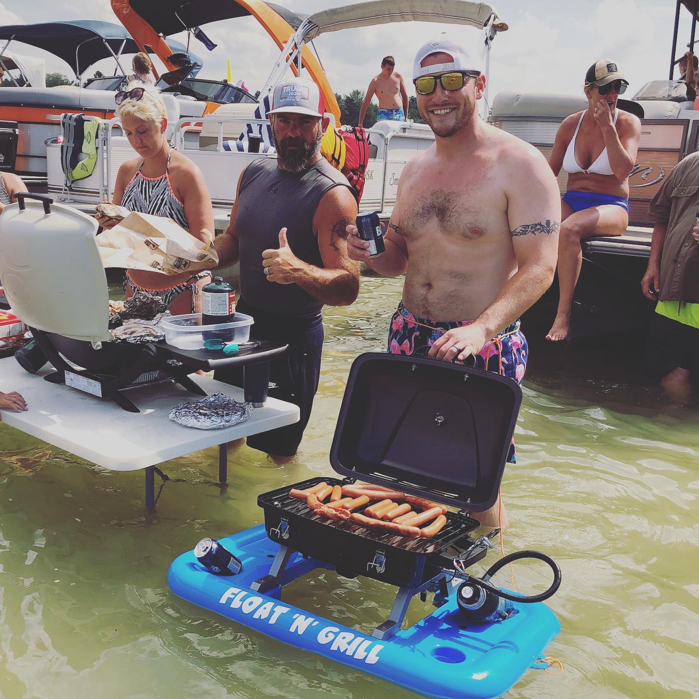 Floating BBQ Grill Float n grill