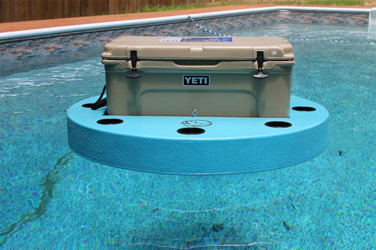 Floating cooler island - floating cooler floater for the lake or a pool