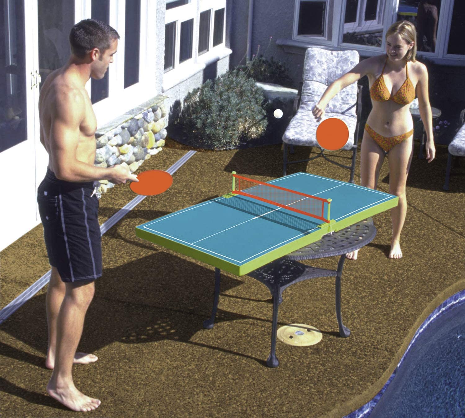Floating Ping-Pong Table For the Pool Floating Ping-Pong Table For the Pool