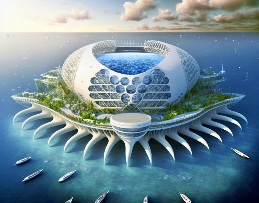 Floating Sports Stadium - Superyacht floating sports arenas