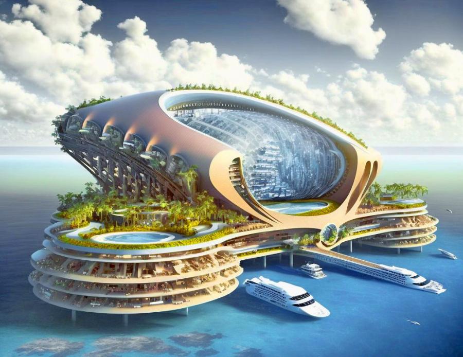 Floating Sports Stadium - Superyacht floating sports arenas