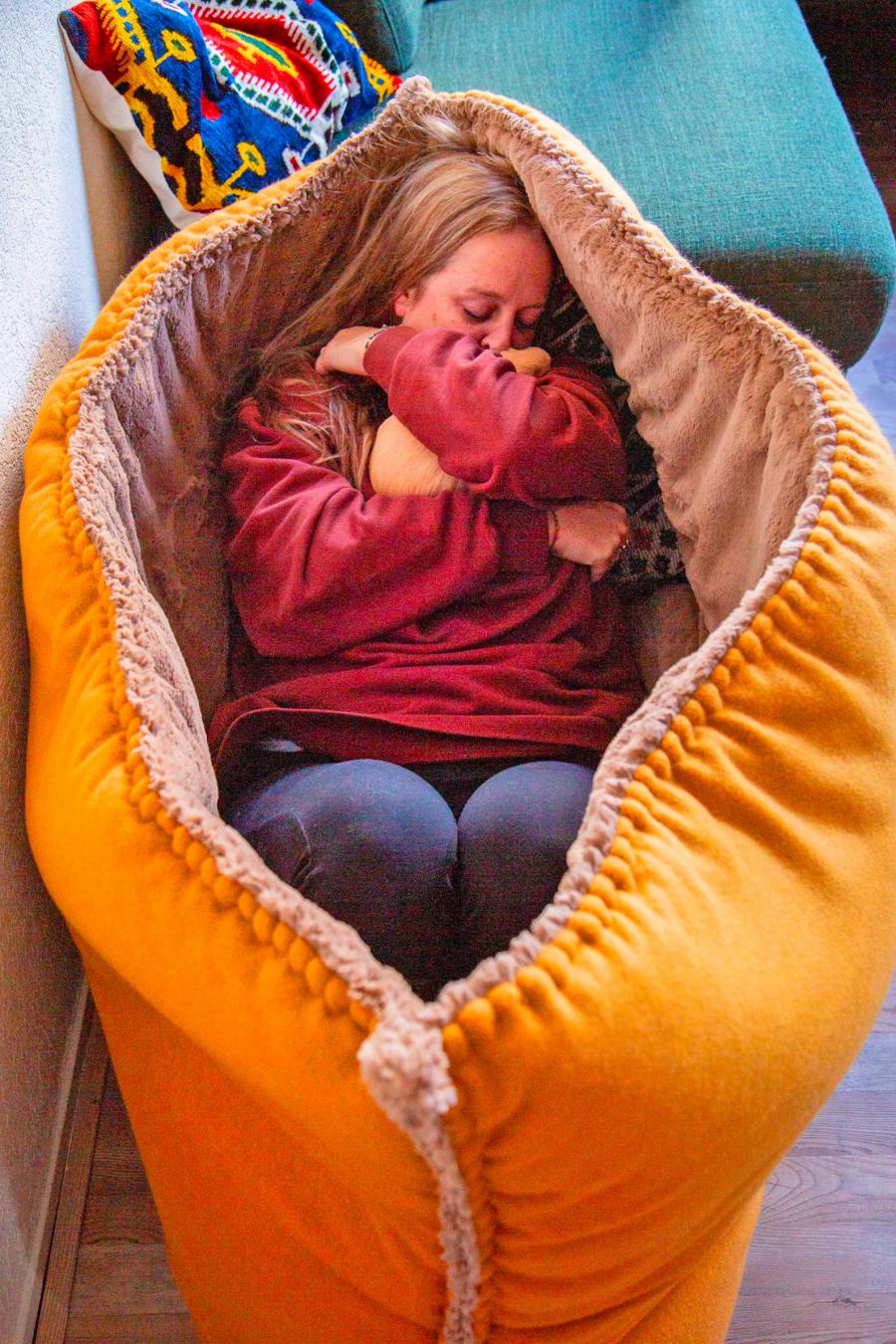 Floof Giant Pouch Nap Spot Super Soft Lounging Pocket Cocoon