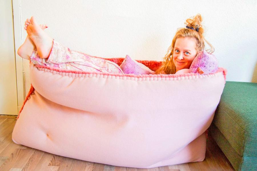 Floof Giant Pouch Nap Spot Super Soft Lounging Pocket Cocoon