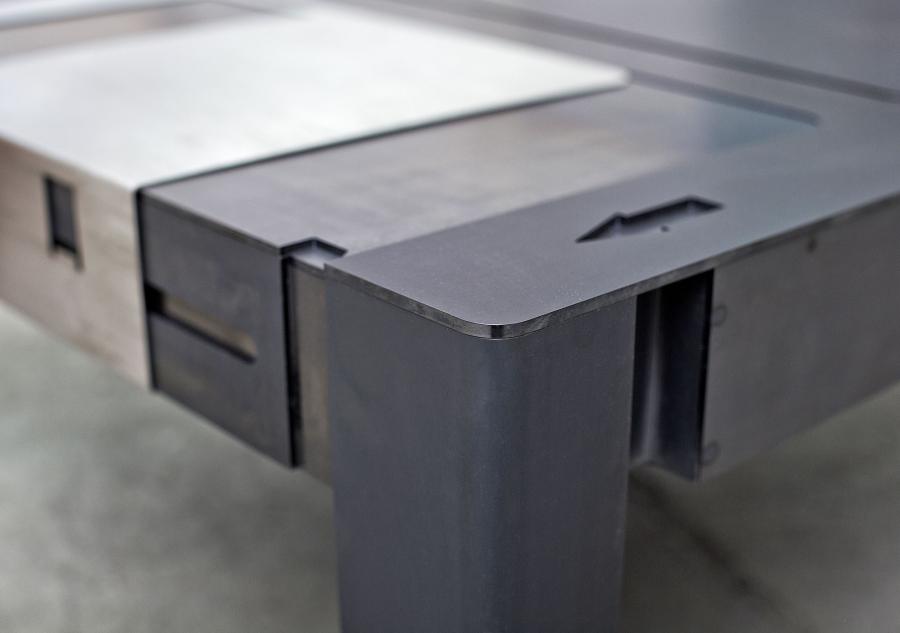 Floppy Disk Table - Retro save disk floppy coffee table