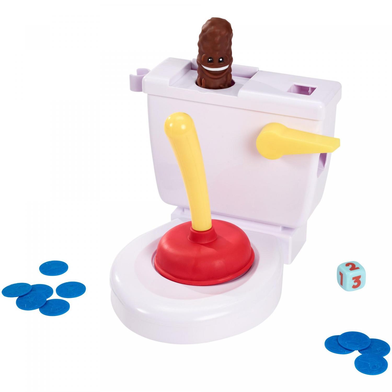 Flushin Frenzy Toilet Kids Game With Flying Poop after plunging toilet