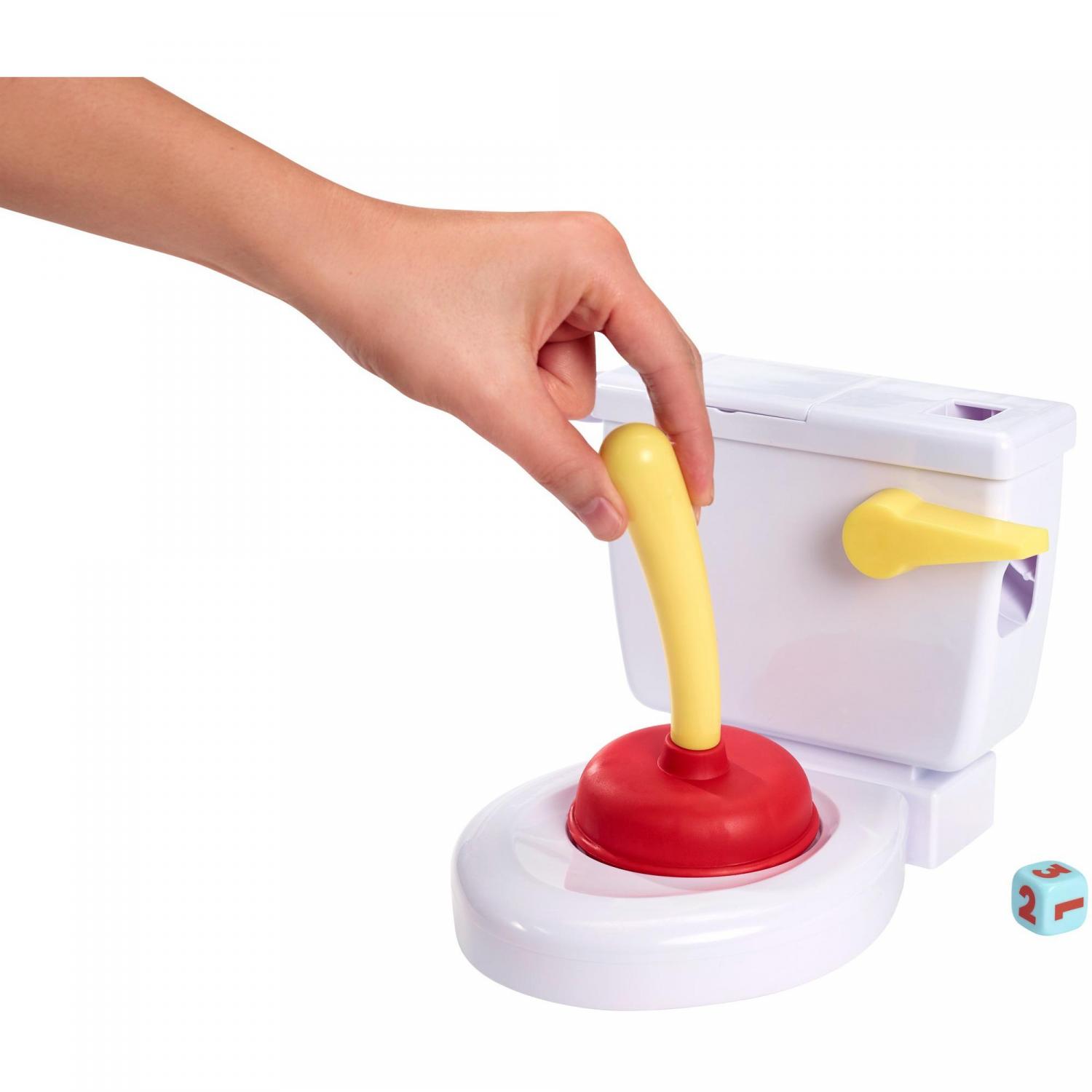 Flushin Frenzy Toilet Kids Game With Flying Poop after plunging toilet
