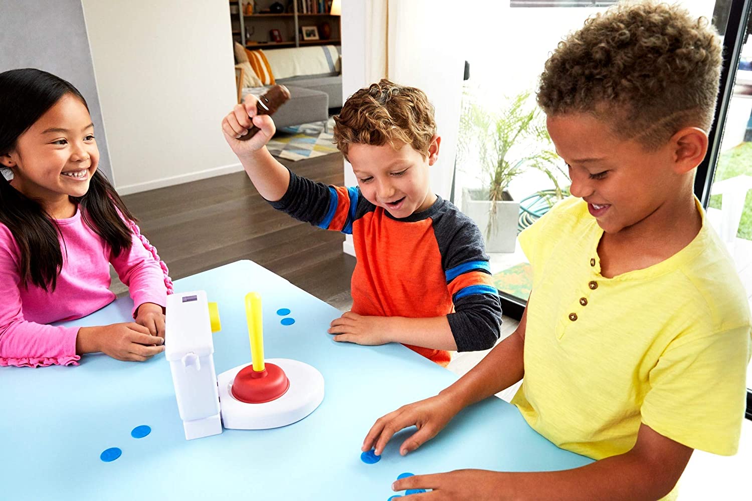 Flushin Frenzy Toilet Kids Game With Flying Poop after plunging toilet