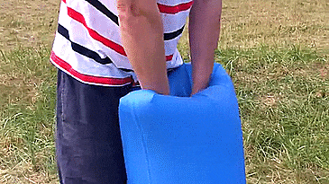 FluxBag - One Breath Inflate Pool Toys - Easy inflate your pool toys and air mattress - Push bag inflate