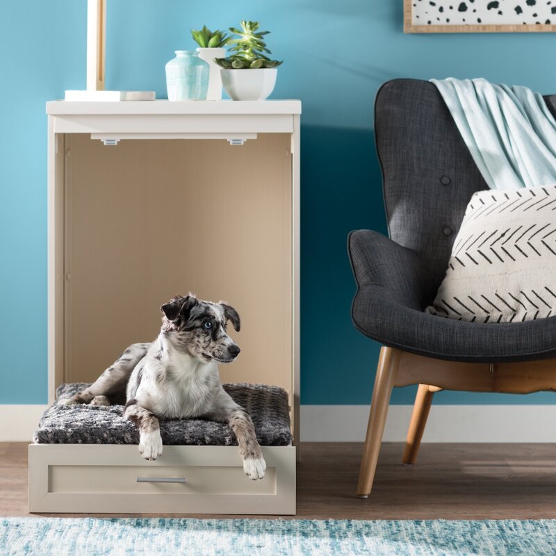 Fold-Up Murphy Dog Bed Cabinet Saves Space When Not In Use