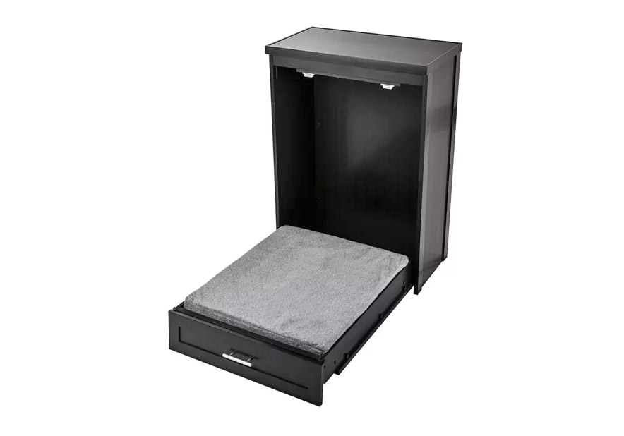 Fold-Up Murphy Dog Bed Cabinet Saves Space When Not In Use