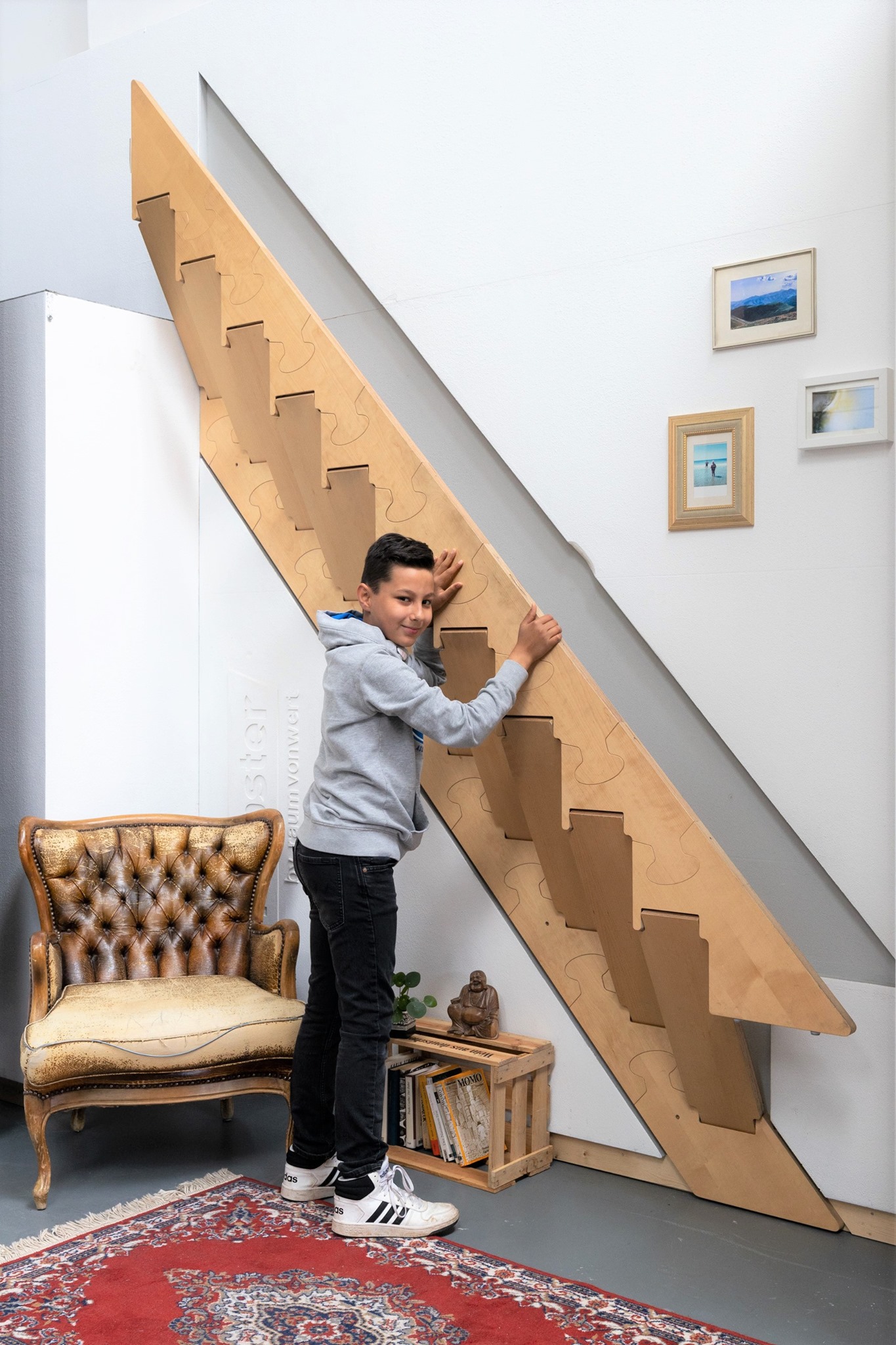 Klapster Folding Staircase for tiny homes or small apartments