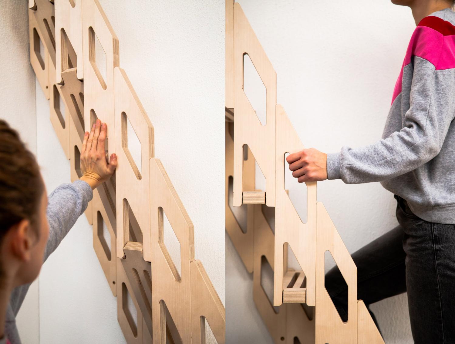 Klapster Folding Staircase for tiny homes or small apartments