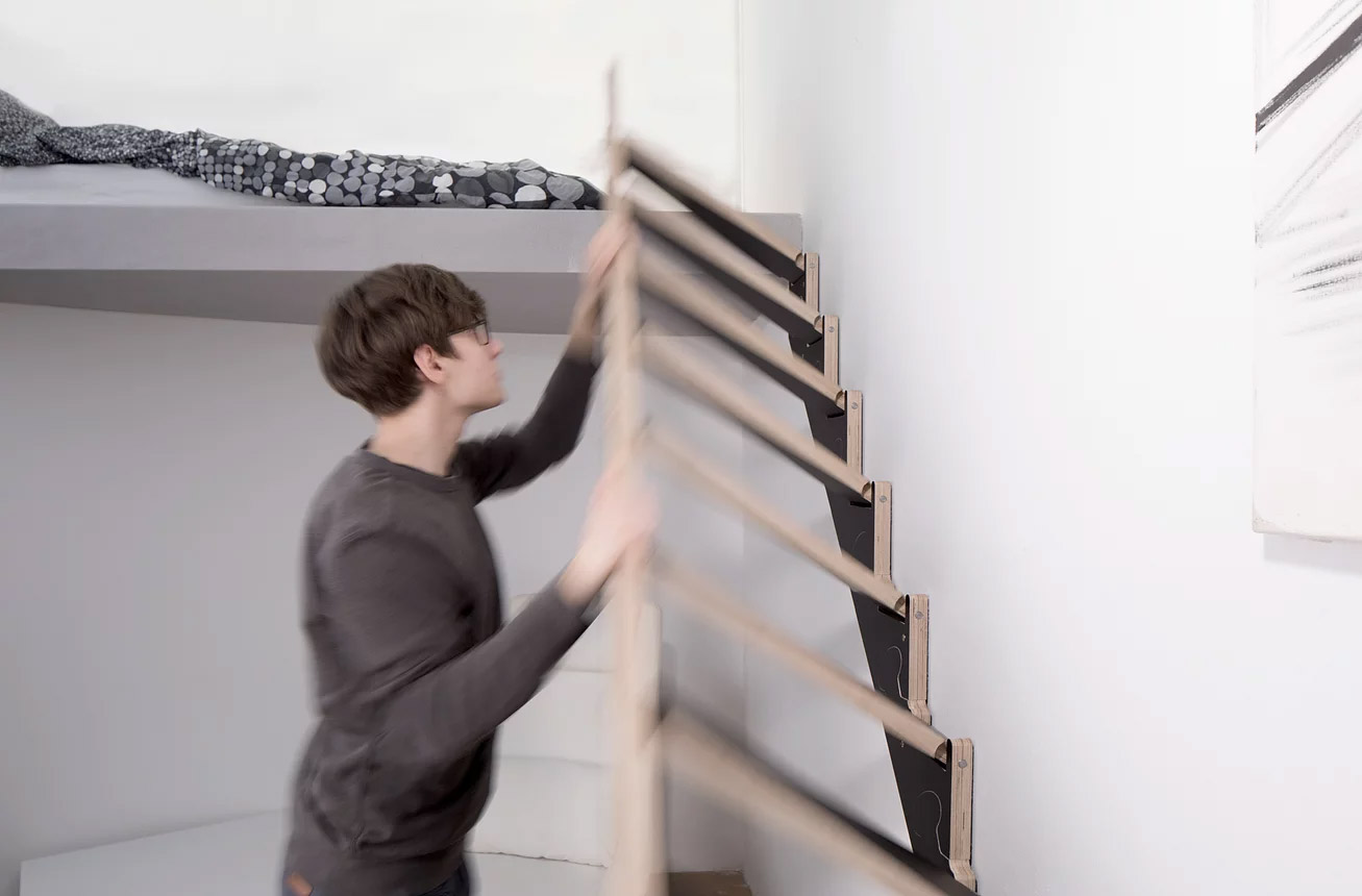 Klapster Folding Staircase for tiny homes or small apartments