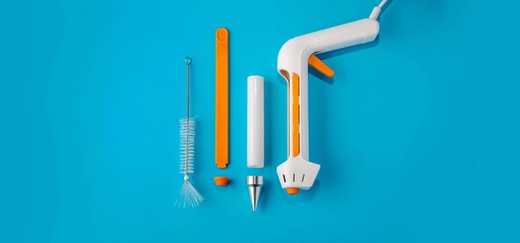 Fondoodler Cheese Gun - Cheese Glue Gun - Draw With Melted Cheese Gun