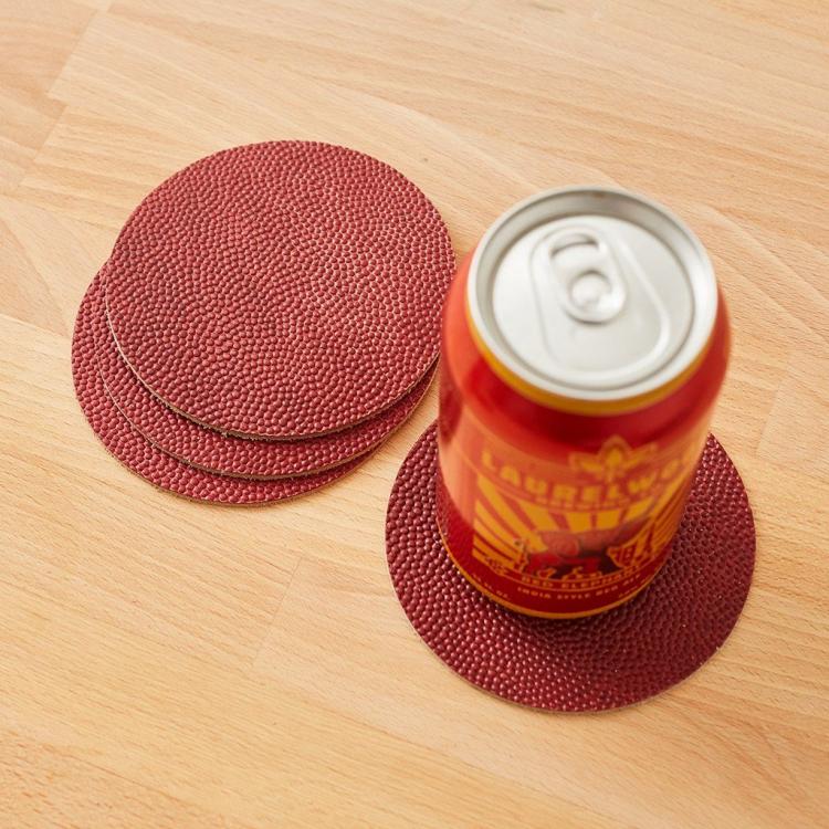 NFL Football Leather Coasters