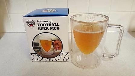 Football Shaped Beer Mug