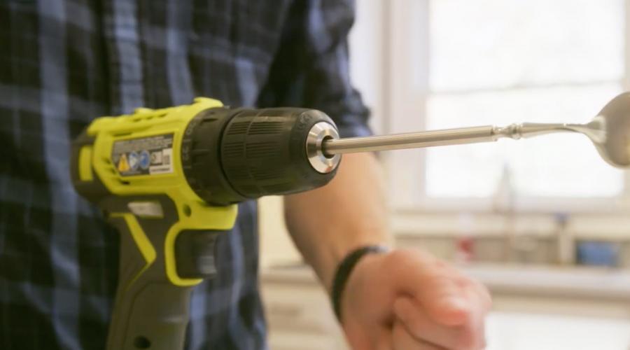 Fork Drill Bit Attachment - Drill cooking mixer gag gift