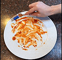 Forktula Plate Squeegee - Fork Attachment plate spatula get every last bit of food from your plate
