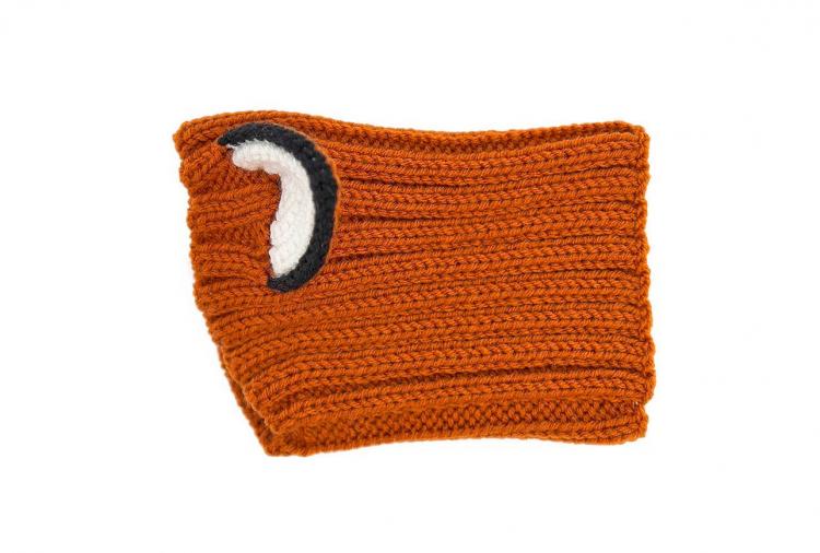 Zoo Snoods - Fox Shaped Dog Hood - Knit dog hood turns your dog into a fox