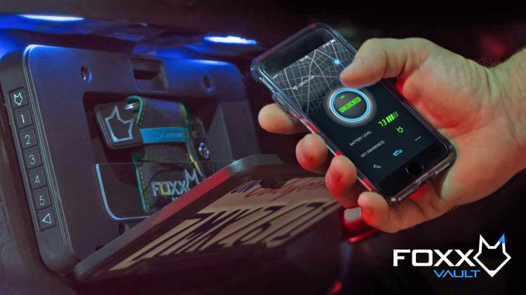 Foxxvault Secret Stash Spot Behind Your License Plate - Bluetooth License Plate Storage Spot