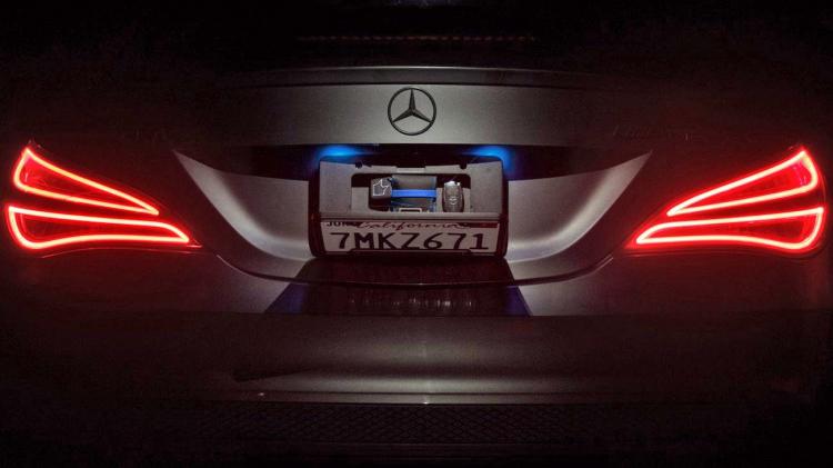 Foxxvault Secret Stash Spot Behind Your License Plate - Bluetooth License Plate Storage Spot