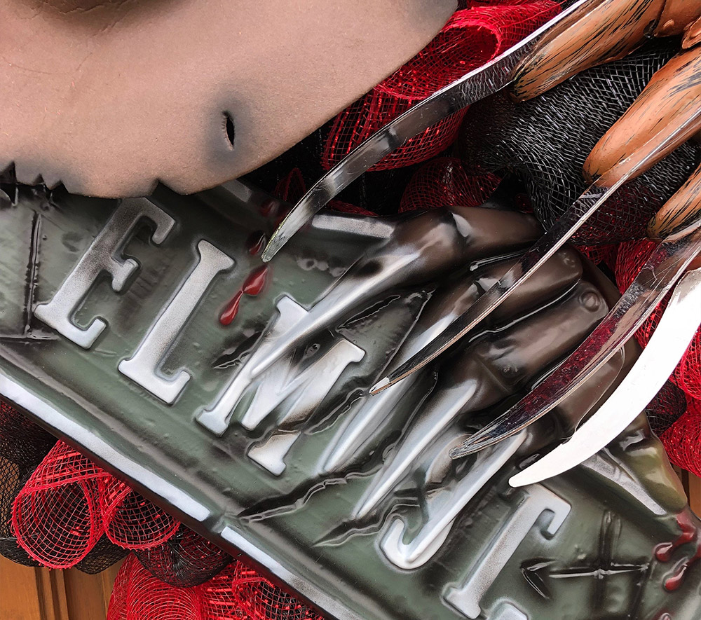 Freddy Krueger Wreath - Halloween Nightmare on Elm Street Wreath