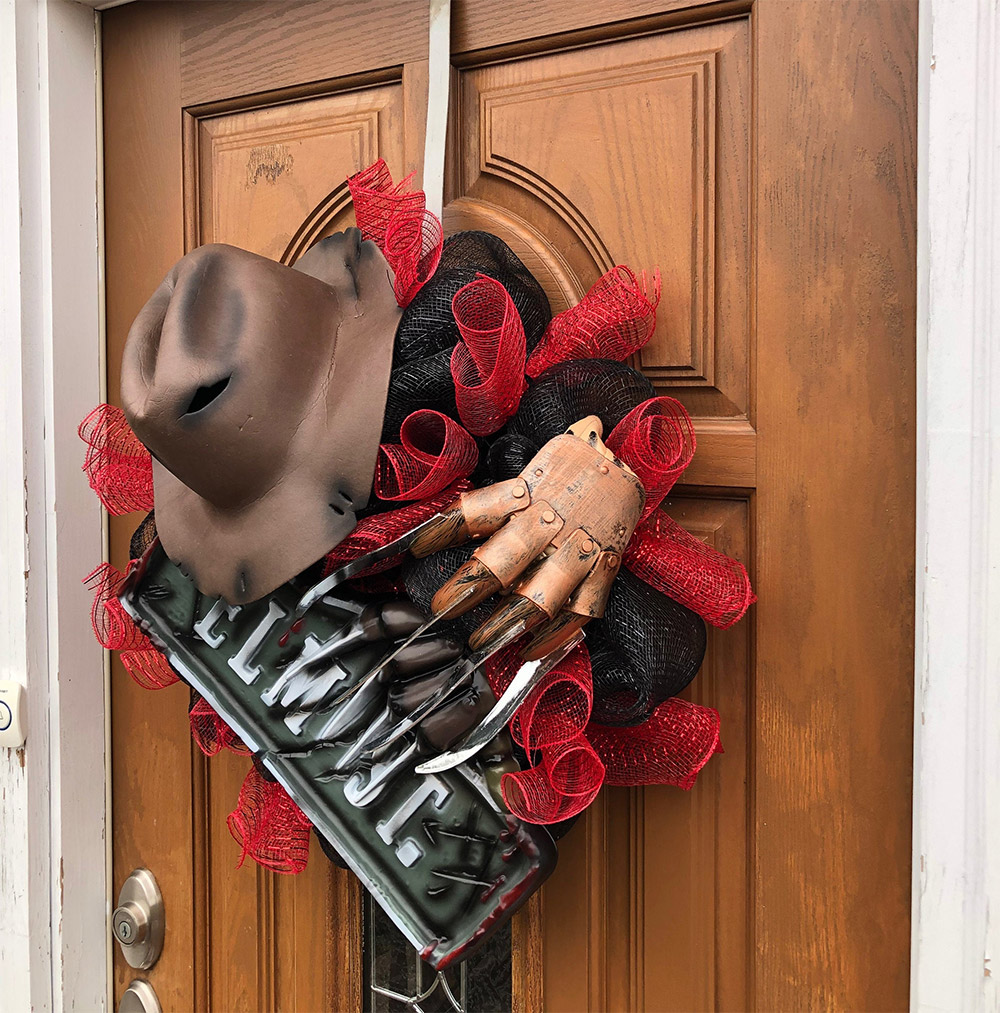 Freddy Krueger Wreath - Halloween Nightmare on Elm Street Wreath