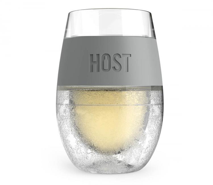 freeze cooling wine glass
