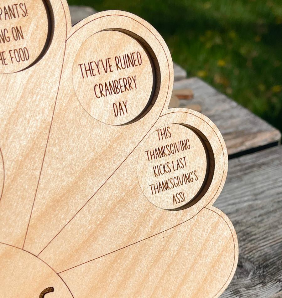 Turkey Shaped Friendsgiving Shot Tray
