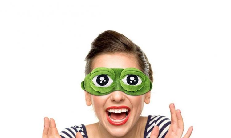 Frog Eyes Sleep Mask - Adjustable eyes frog sleep mask