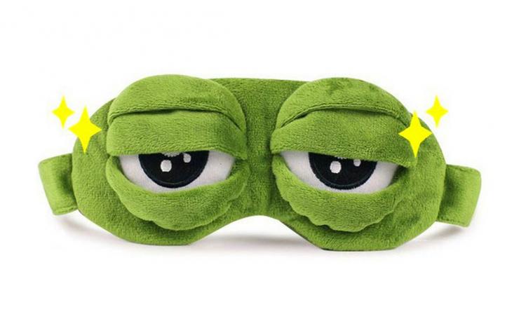 Frog Eyes Sleep Mask - Adjustable eyes frog sleep mask
